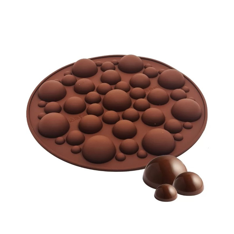 Szilikon félgömbök kerek (bonbon) forma