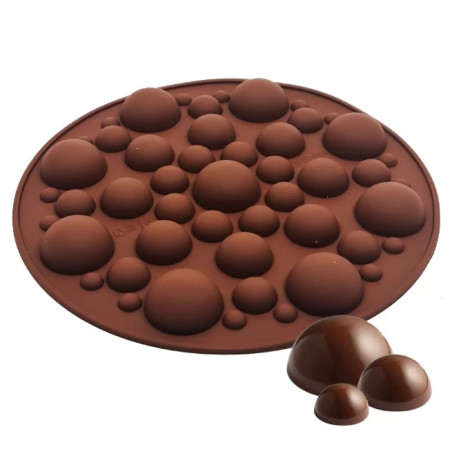 Szilikon félgömbök kerek (bonbon) forma