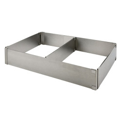 Adjustable square cake form tall 8 cm