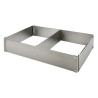 Adjustable square cake form tall 8 cm