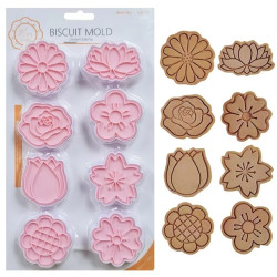 Flower cutting & embossing set of 8