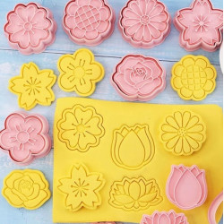 Flower cutting & embossing set of 8