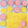 Flower cutting & embossing set of 8