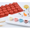 Szív szilikon 24db-os Valentin