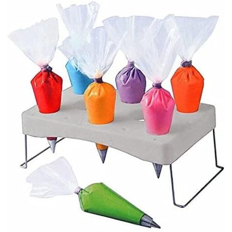 Decorating Bag & Flower Nail Holder Stand
