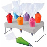 Decorating Bag & Flower Nail Holder Stand