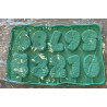 Rose pattern number silicone mold