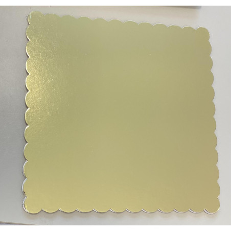 Cake Card with wavy edges 20x20cm