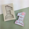 My 1st Birthday number 1 silicone mold