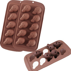 Skulls silicone mold 10...
