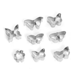 Butterflies cutter set of 8