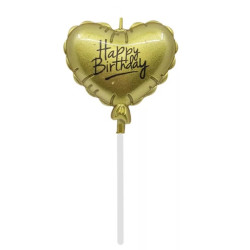 Gold Heart Balloon-shape...