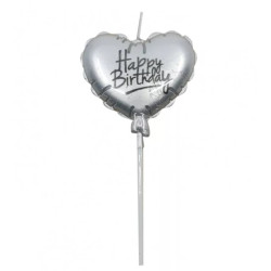 Silver Heart Balloon-shape...