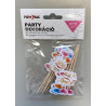Muffin paper toppers - teddy bear & balloons 12 pcs
