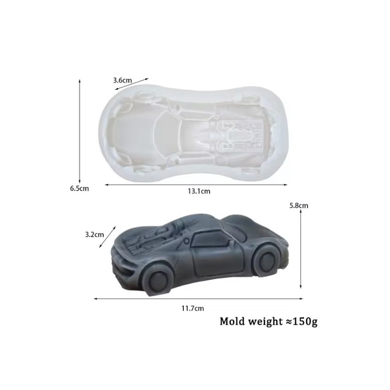 Sportautó 3D szilikon forma