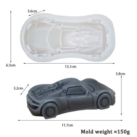 3D sports car silicone mold