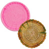 Tree trunk wood slice shaped silicone mold