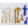 Minecraft weapons silicone mold