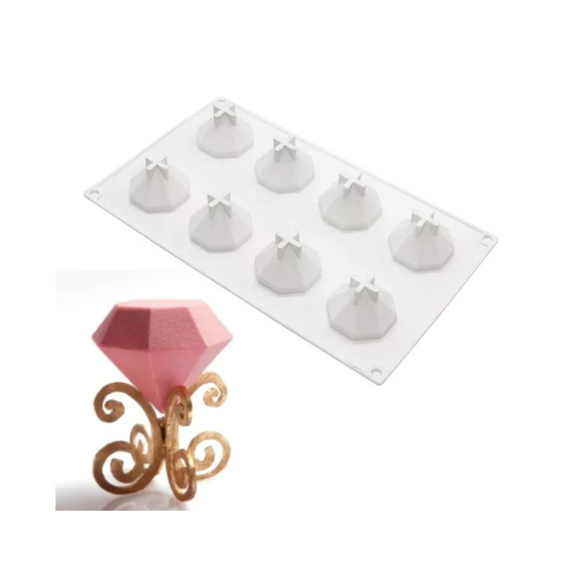 Gyémánt mousse szilikon 8 részes