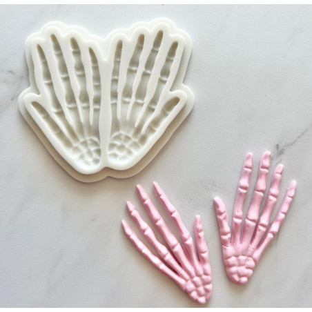 Skeleton hands silicone mold