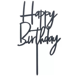 Happy Birthday Fekete Szülinapi beszúró