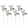 Airplanes Paper Cake Topper set of 6