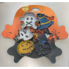 HALLOWEEN denevér fém kiszúró
