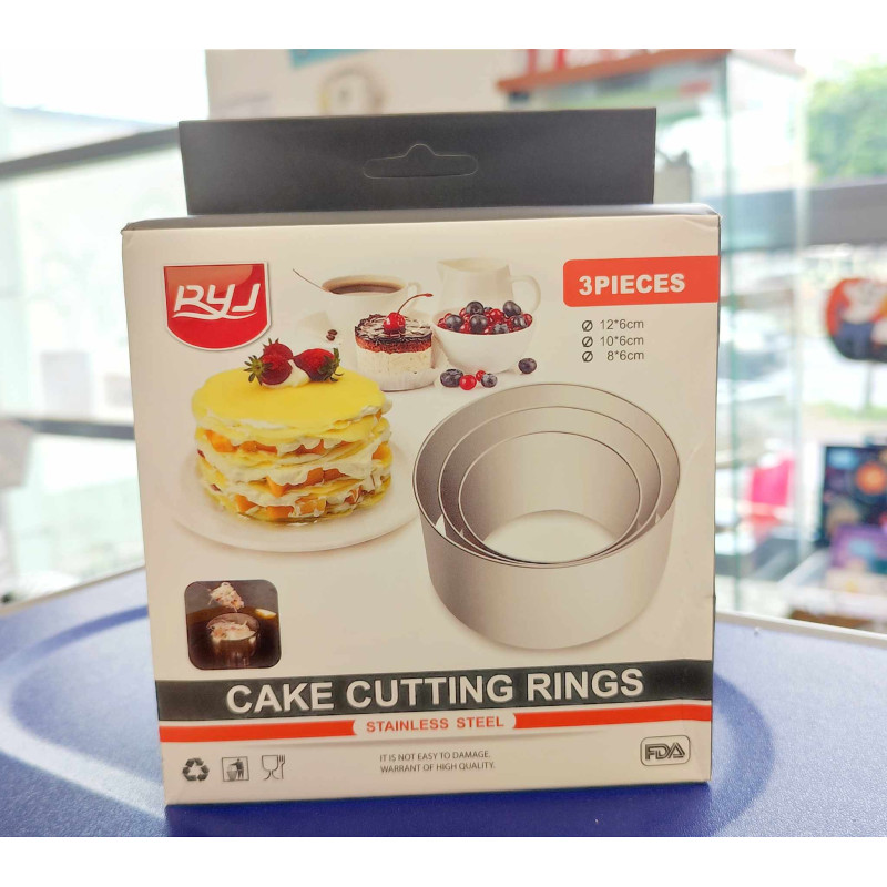 Cake cutting rings
