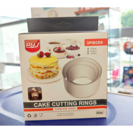 Cake cutting rings