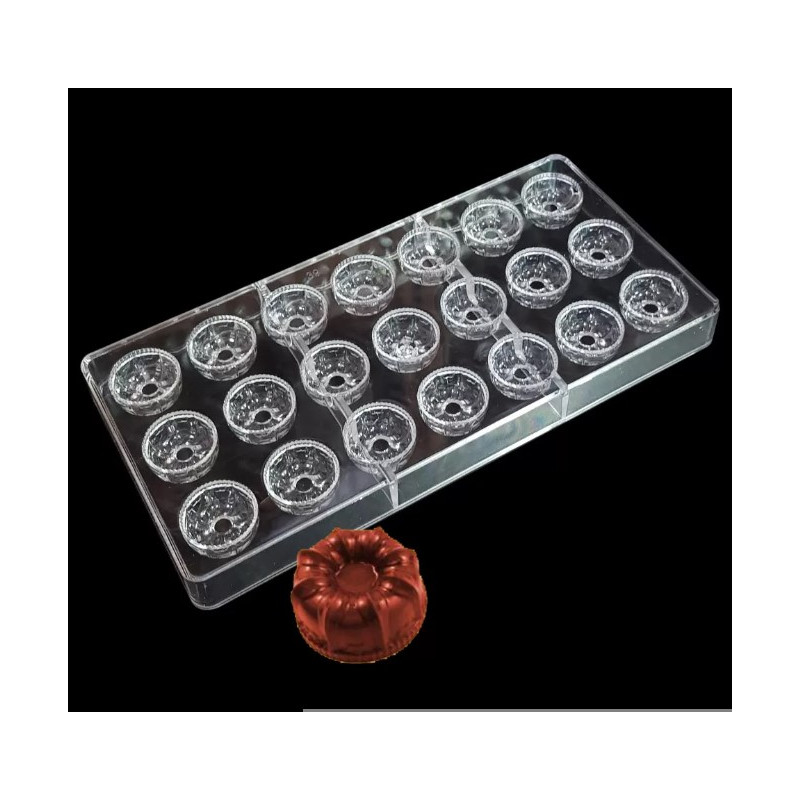 Mini bundt cake polycarbonate chocolate mold