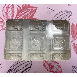 Square with leaves bonbon...