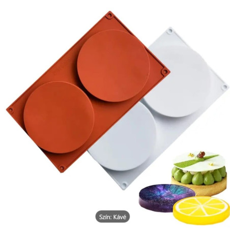 Kerek szilikon sütőforma dupla 12 cm