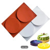 Silicone round baking mold 2-cavities 12 cm