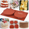Silicone round baking mold 2-cavities 14 cm