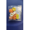 Marzipan mixed colours flowers