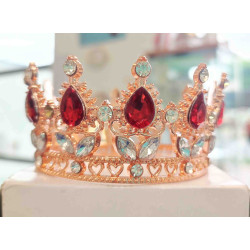 Korona, tiara rosegold...
