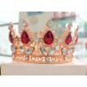 Korona, tiara rosegold hercegnős