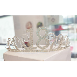 Korona, tiara ezüst...