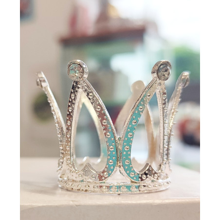 Korona, tiara ezüst hercegnős mini