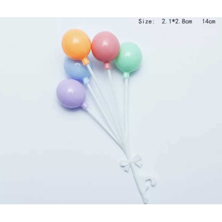 Balloons bouquet cake decoration