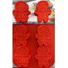 Gingerbread men silicone mold 8-cavities