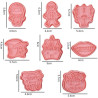 Halloween pattern cutter and embossing set of 8