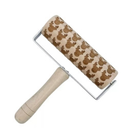 Wooden embossing rolling...