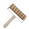 Wooden embossing rolling pin Reindeer Heads