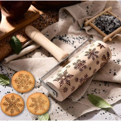 Wooden embossing rolling...