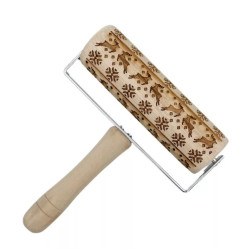 Wooden embossing rolling...