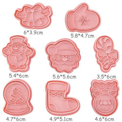 Christmas cutter & embossing set of 8