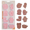 Christmas cutter & embossing set of 8