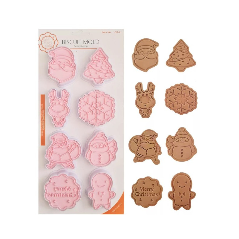 Christmas cutter & embossing 2. set of 8