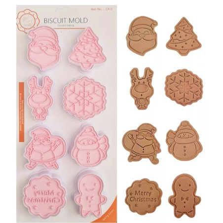 Christmas cutter & embossing 2. set of 8